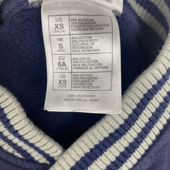 Disney Parks Mickey Mouse Letterman Jacket Boys Extra Small Blue Gray Pockets - Picture 12 of 12